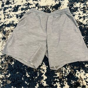 Lululemon Light Gray Pace Breaker Lined Shorts - 7” Inseam - Mens Medium